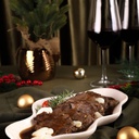 FILÉ  MIGNON ESCALOPE AO MOLHO DEMI GLACE