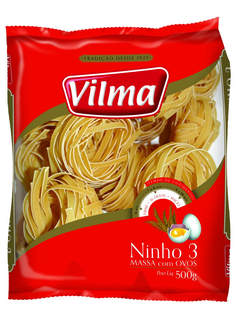 MACARRÃO VILMA C/OVOS NINHO Nº3 500G