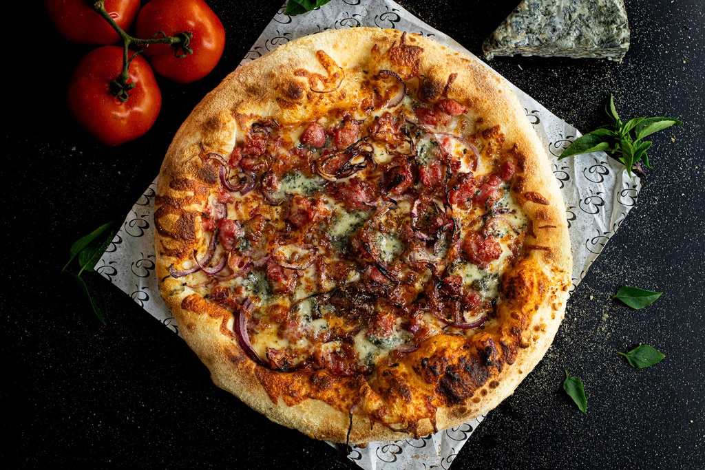 Pizza Gorgonzola com Linguiça