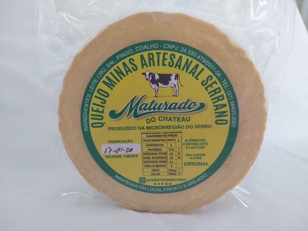 QUEIJO SERRANO ARTESANAL MATURADO aprox. 550g