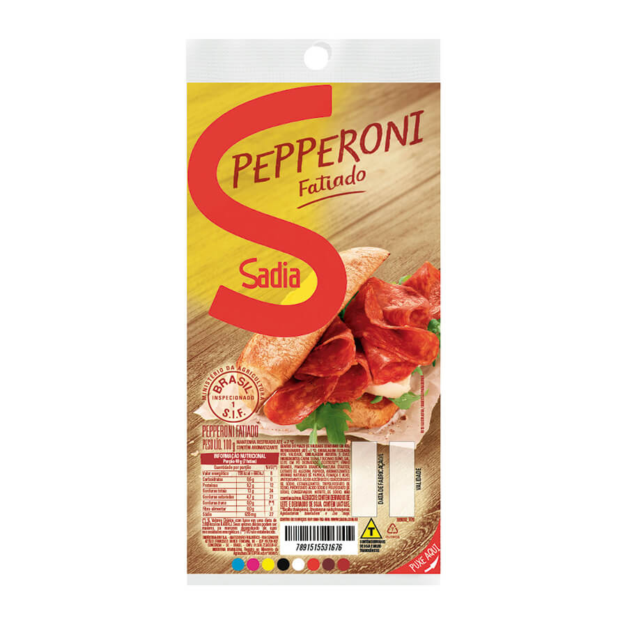 SALAME PEPPERONI SADIA FATIADO - 100G