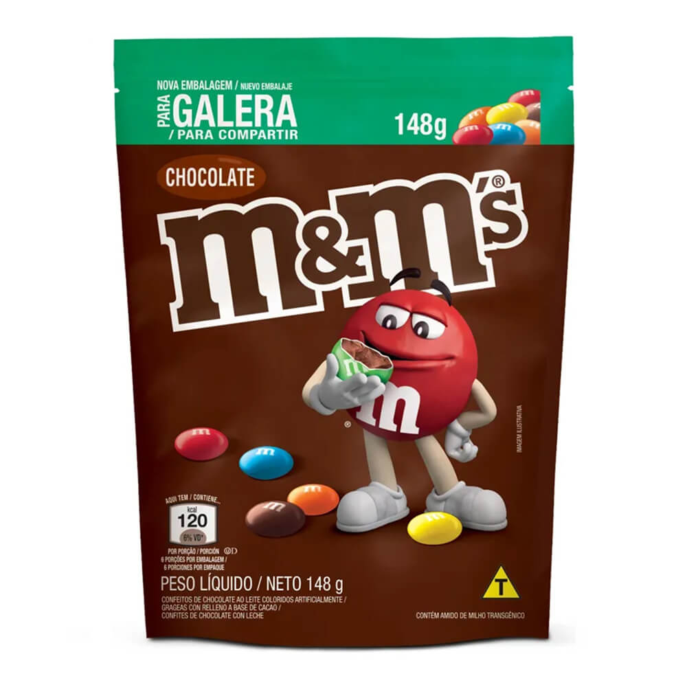 CHOCOLATE M&amp;M´s CHOCOLATE - 148G