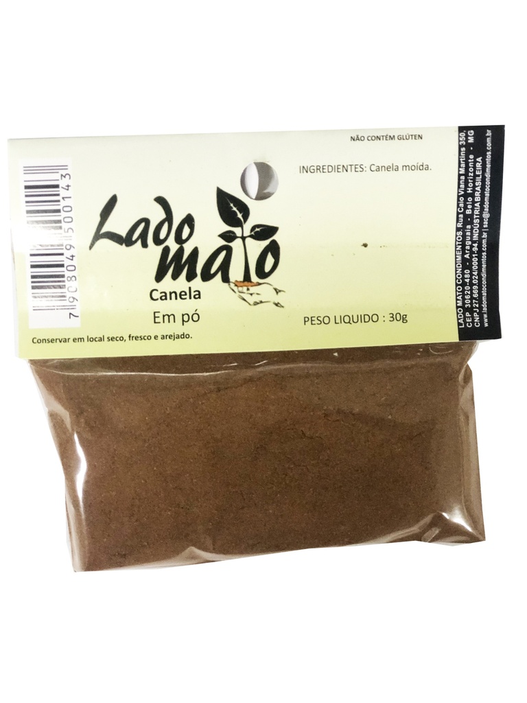 TEMPERO CANELA EM PÓ LADO MATO - 30g