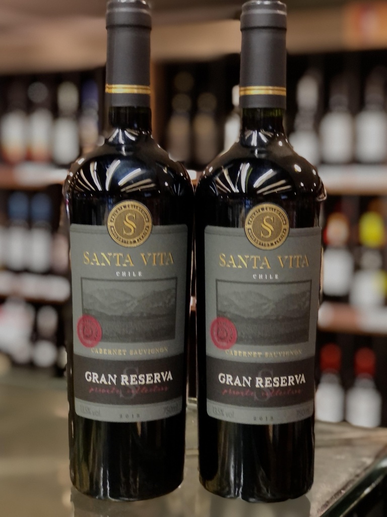 VINHO TINTO CHILENO SANTA VITA GRAN RESERVA CABERNET SAUVIGNON 750mL