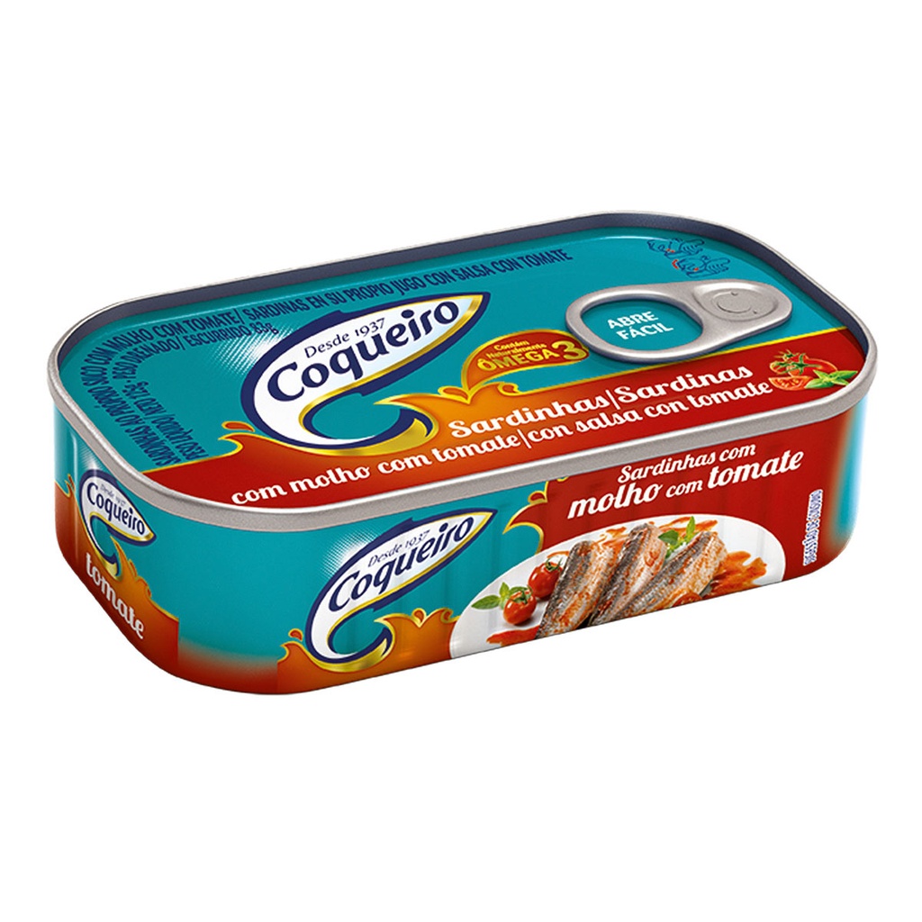 SARDINHA COM MOLHO DE TOMATE COQUEIRO 125G