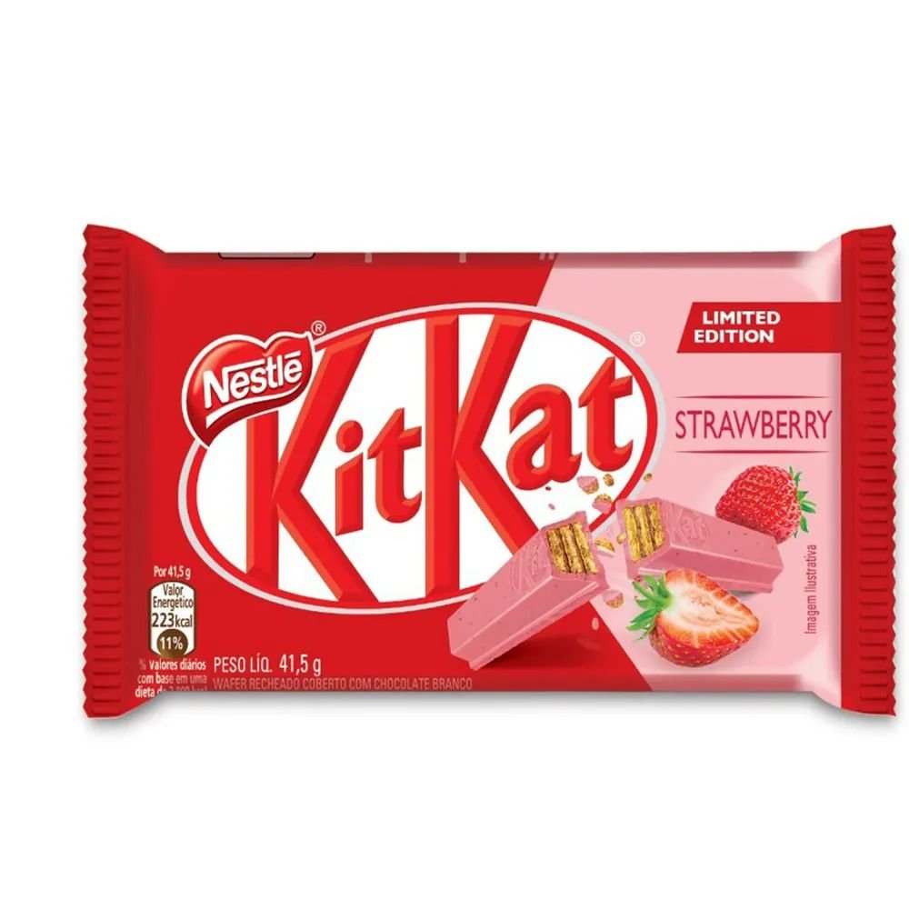 CHOCOLATE KIT KAT NESTLÉ SABOR STRAWBERRY - 41,5g