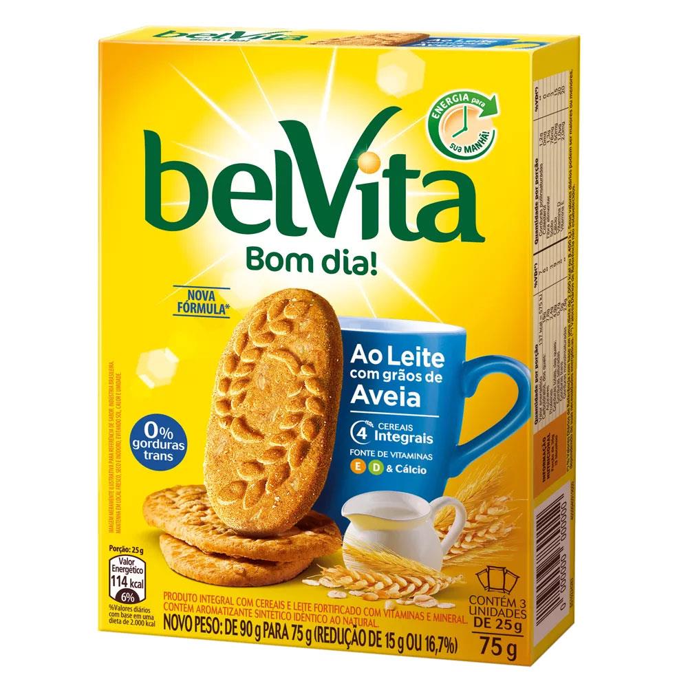 BISCOITO BELVITA LEITE COM GRAOS AVEIA 75G