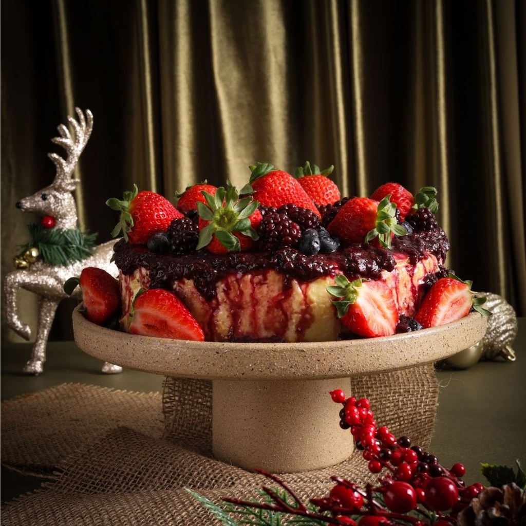 CHEESECAKE DE FRUTAS VERMELHAS