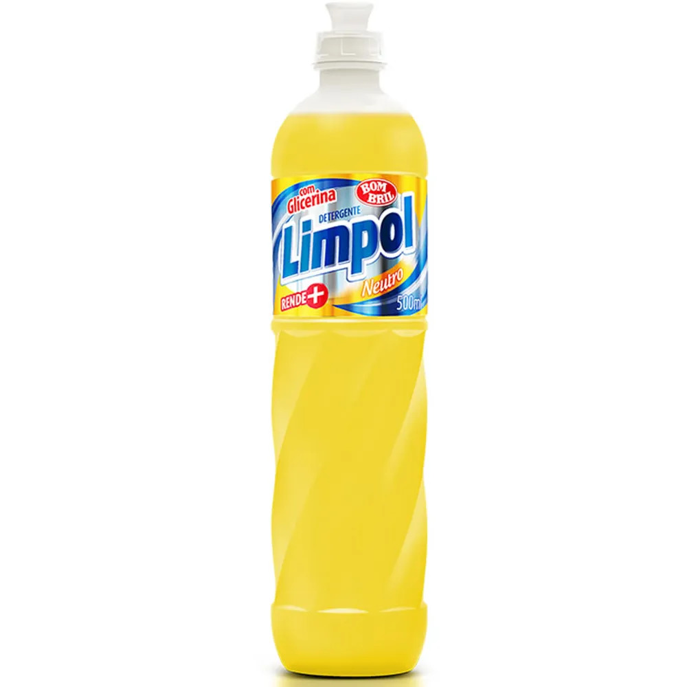 DETERGENTE LÍQUIDO LIMPOL NEUTRO 500ML