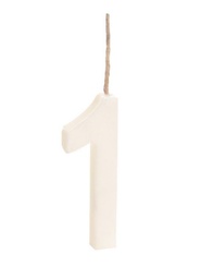 [5984] VELA ANIVERSÁRIO BRANCA Nº1