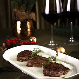 [55398] FILÉ MIGNON MEDALHÃO AO MOLHO GORGONZOLA