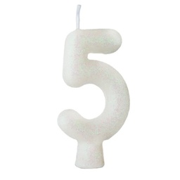 [5849] VELA ANIVERSÁRIO BRANCA Nº5