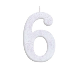 [44779] VELA ANIVERSÁRIO BRANCA Nº6